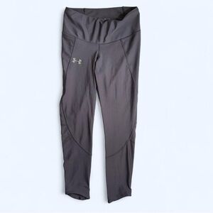 Under Armour Heat Gear Compression Activewear Leggings in Gray/Purple Size Small